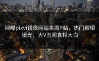 网曝pixvi镜像网站本周P站，热门真相曝光，大V丑闻真相大白